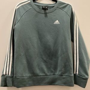 Adidas teal crew neck